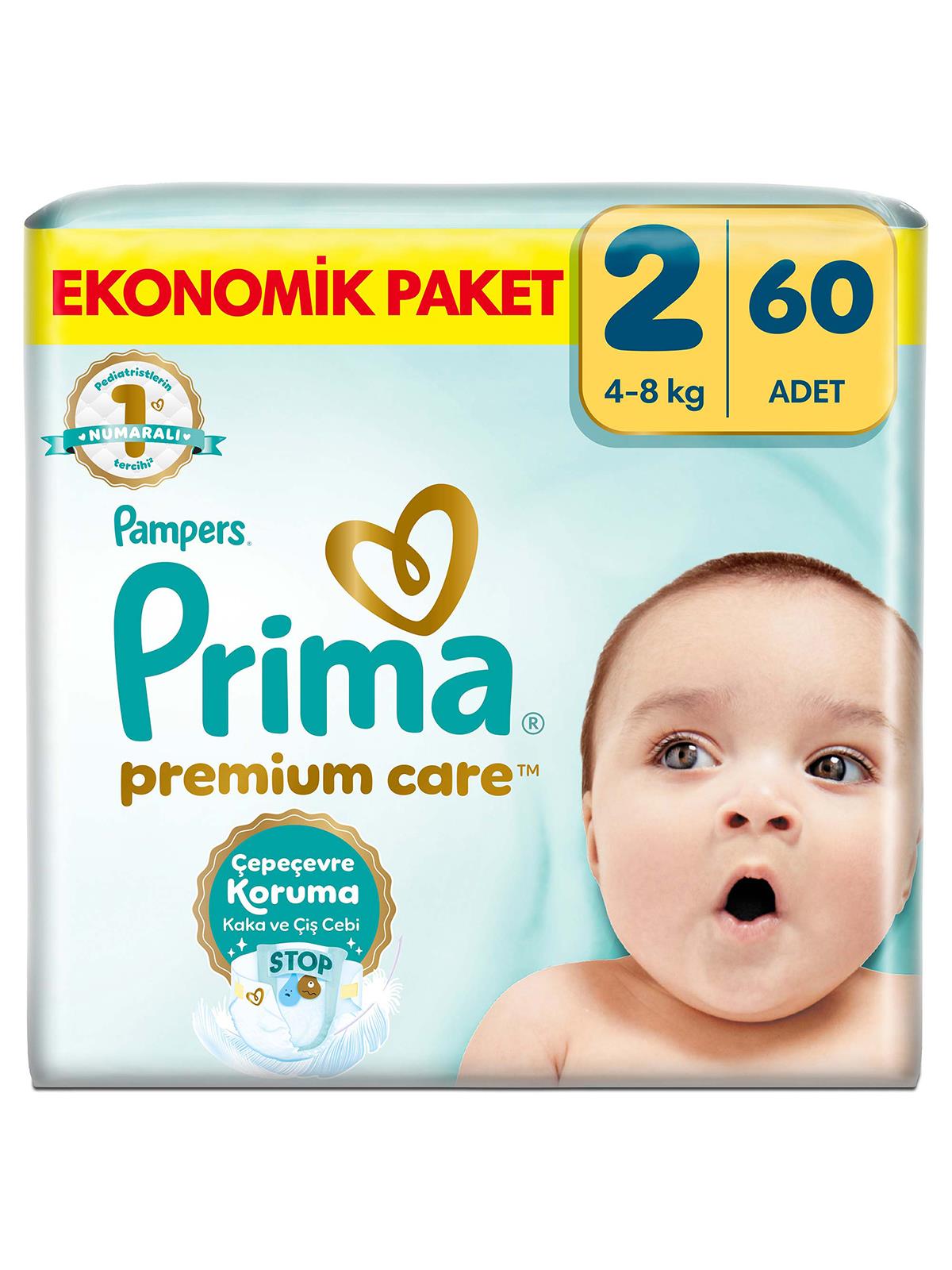 Prima Premium Care  Bebek Bezi 2 Beden Mini Jumbo Paket 60 Adet