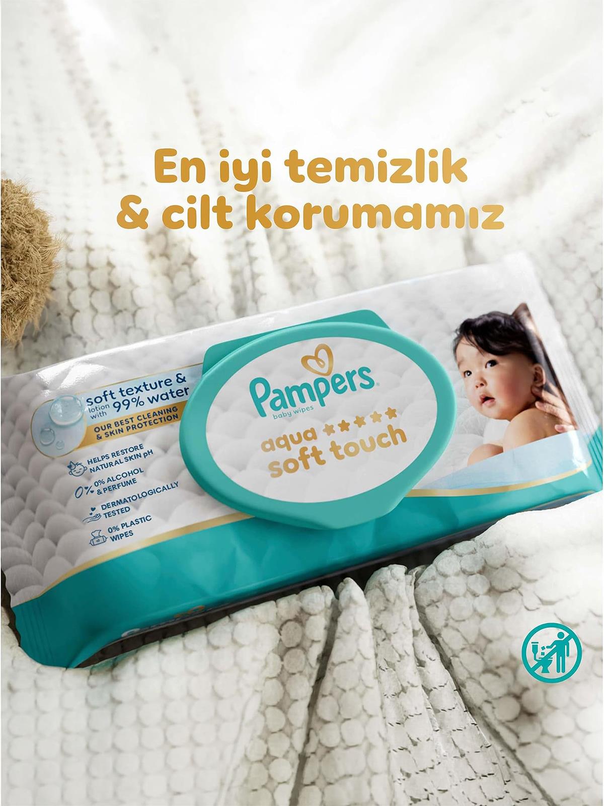 Prima Pampers Aqua Soft Touch Islak Havlu 6x60 Adet