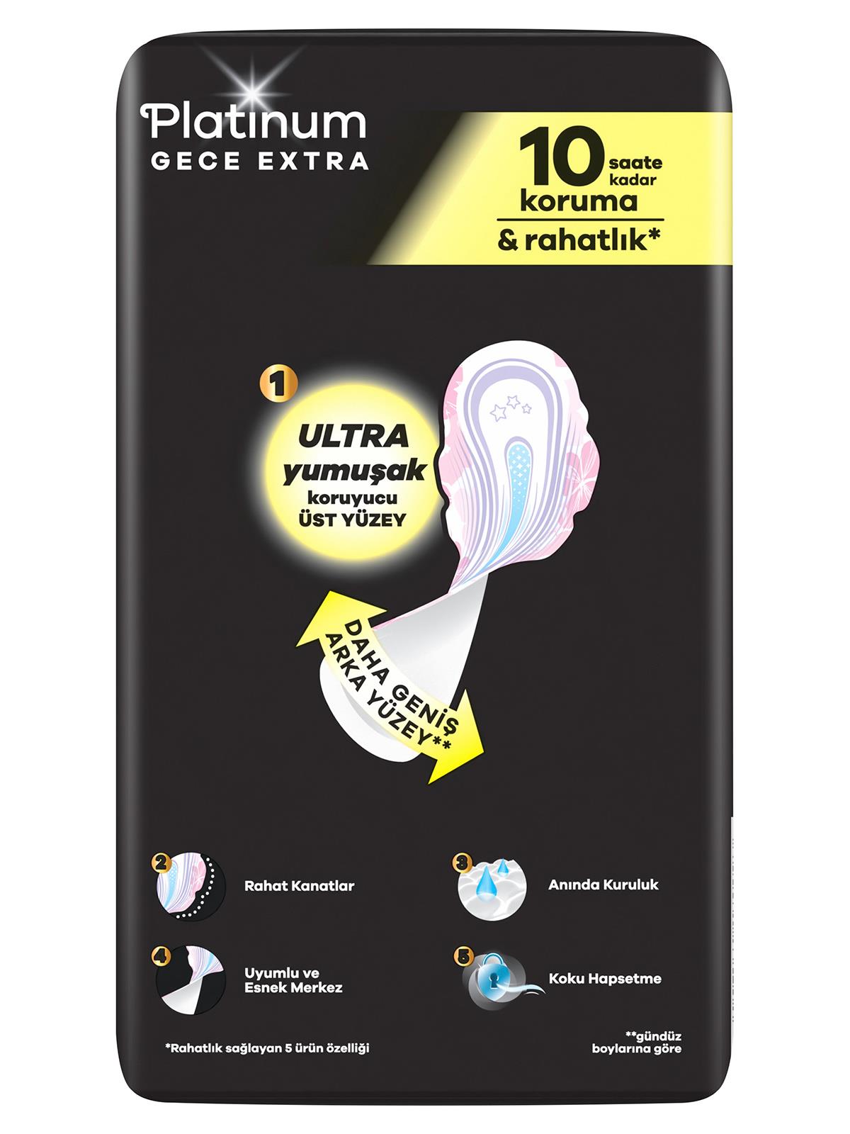 Orkid Platinum Dörtlü Paket Gece Ekstra 16 Adet