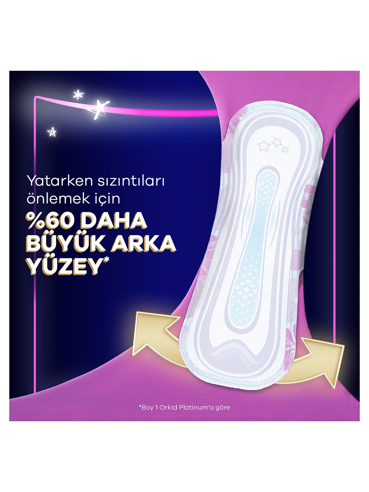 Orkid Platinum Dörtlü Paket Gece Ekstra 16 Adet