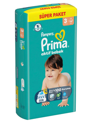 Prıma Bebek Bezi Ab 3 Beden Super Paket 58 Adet