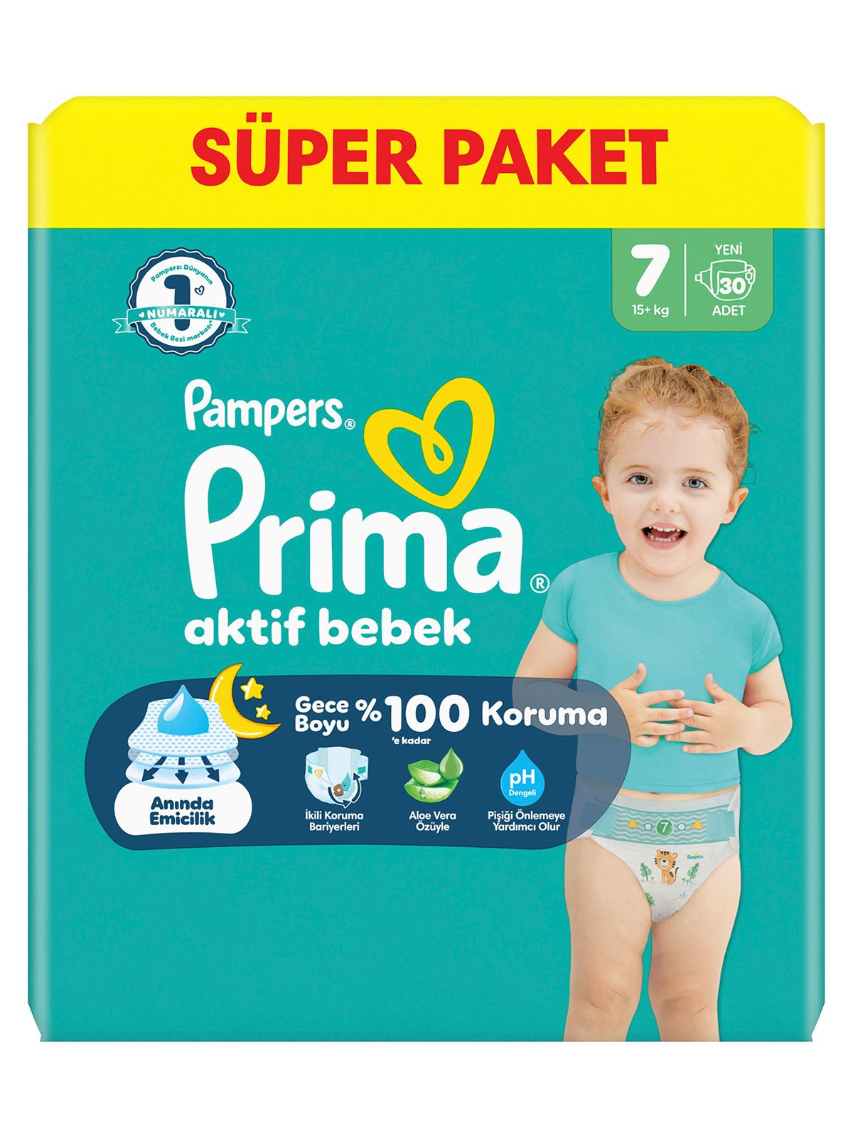 Prıma Bebek Bezi  Ab 7 Beden  Super Paket 30 Adet