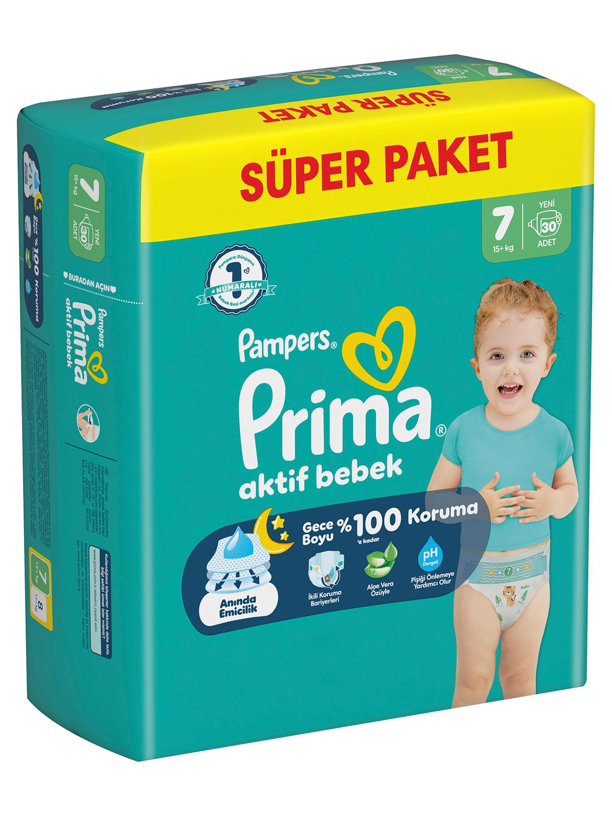 Prıma Bebek Bezi  Ab 7 Beden  Super Paket 30 Adet