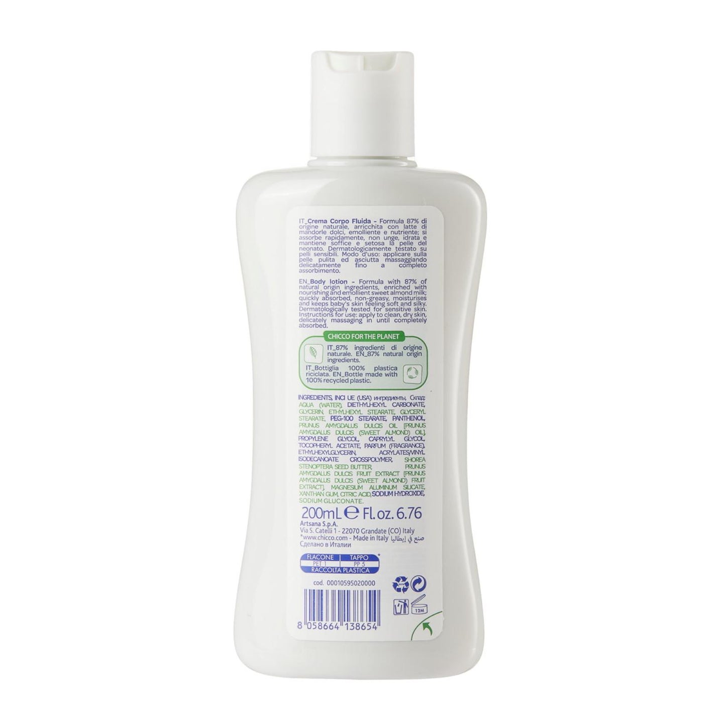 Chicco Baby Moments Doğal Vücut Losyonu 200 ml