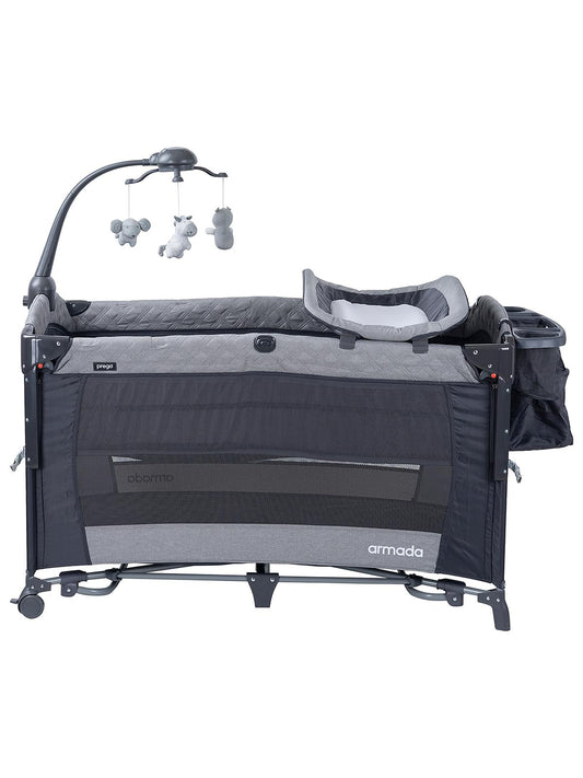 Prego Armada Anne Yanı Oyun Parkı 70x120 cm - Gri