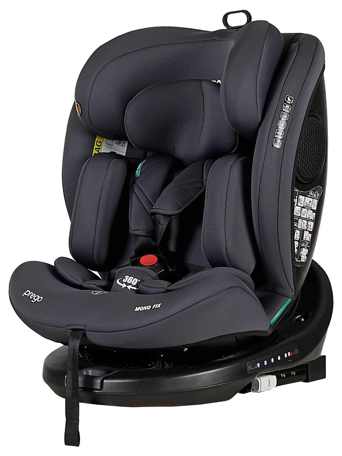 Prego Mono Fix I-Size 360° TT Oto Koltuğu Koltuğu 40-150 cm (0-36 Kg) - Siyah