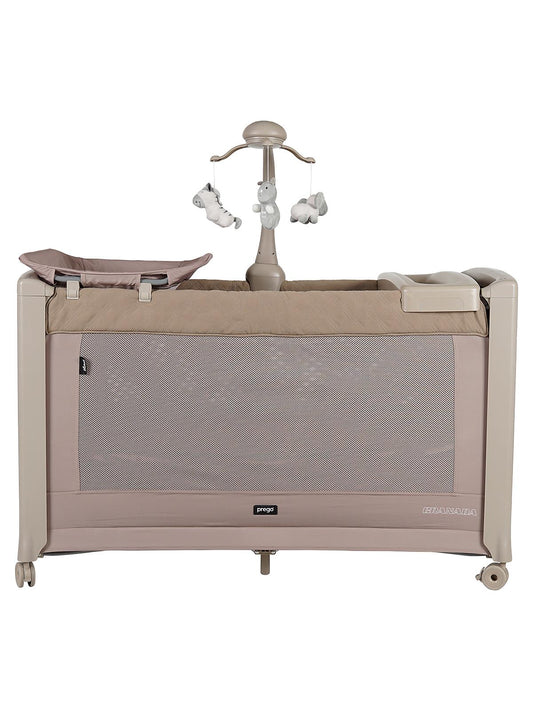 Prego Granada Otomatik Katlanabilen Anne Yanı Oyun Parkı 60x120 cm - Bej