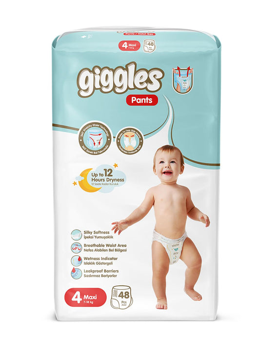 Giggles Jumbo Bebek Külot Bez Maxi 48 Adet