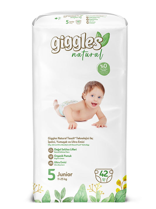 Giggles Natural Bebek Bezi Jumbo Paket Junıor 42 Adet