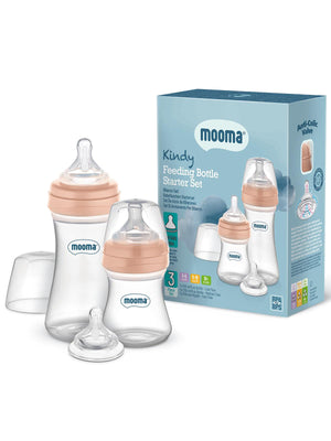 Mooma Biberon Başlangıç Seti - Pembe