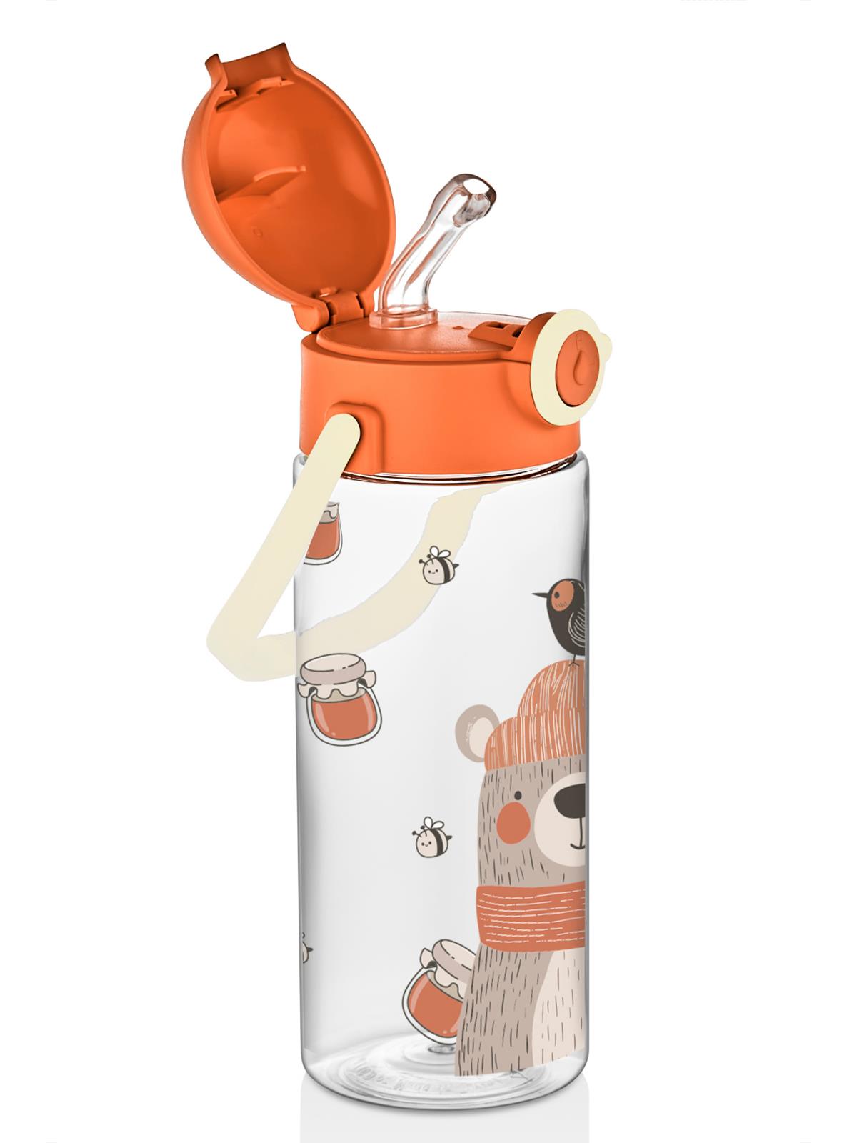 Mooma Tritan Pipetli Suluk 400 Ml Turuncu- Bobo