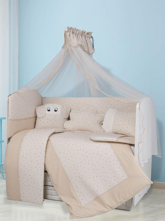 Aras Bebe Joli Uyku Seti 60x120 Cm - Kahverengi