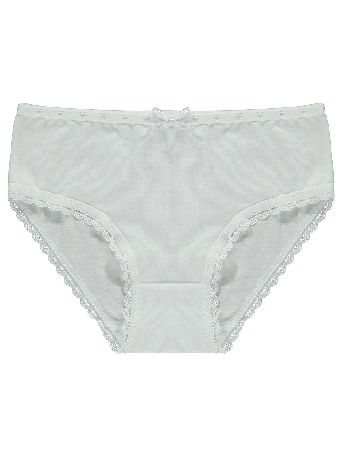 Artı Çorap Classic 3'lü Kız Slip Set - Beyaz
