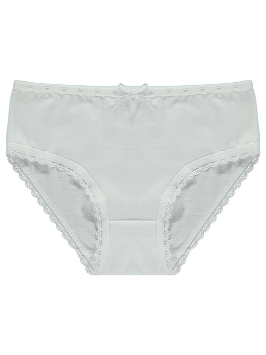 Classic 3'lü Kız Slip Set | Okul Kreş ve Günlük Kullanım - Beyaz