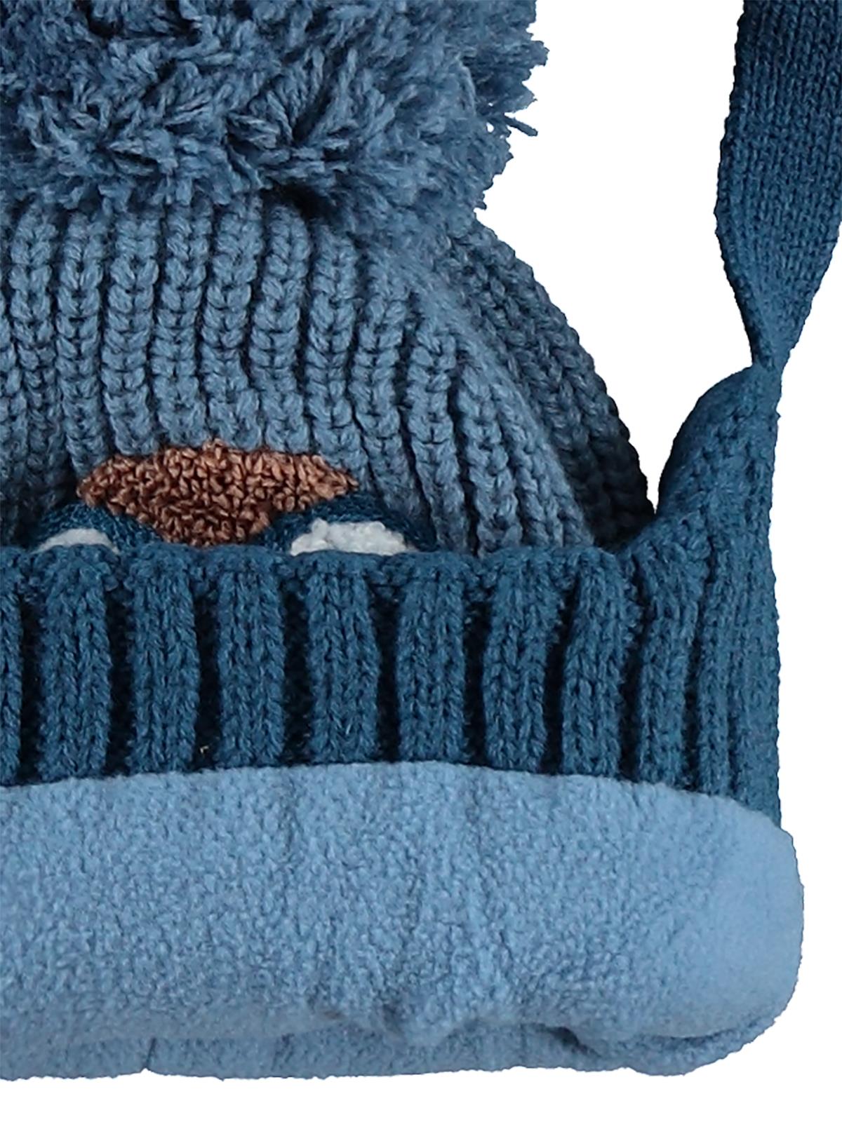 Kitti-Akal Tekstil Çocuk Erkek 1-4 Yaş Atkı Bere Eldiven Set
