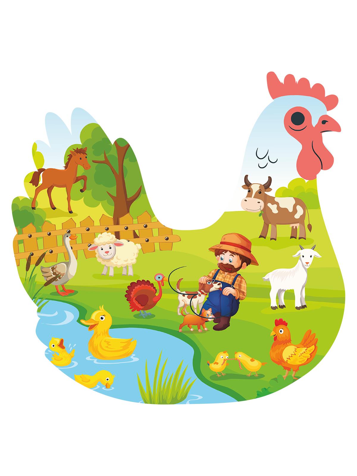 Bee Smart Ahşap Puzzle Çiftlik