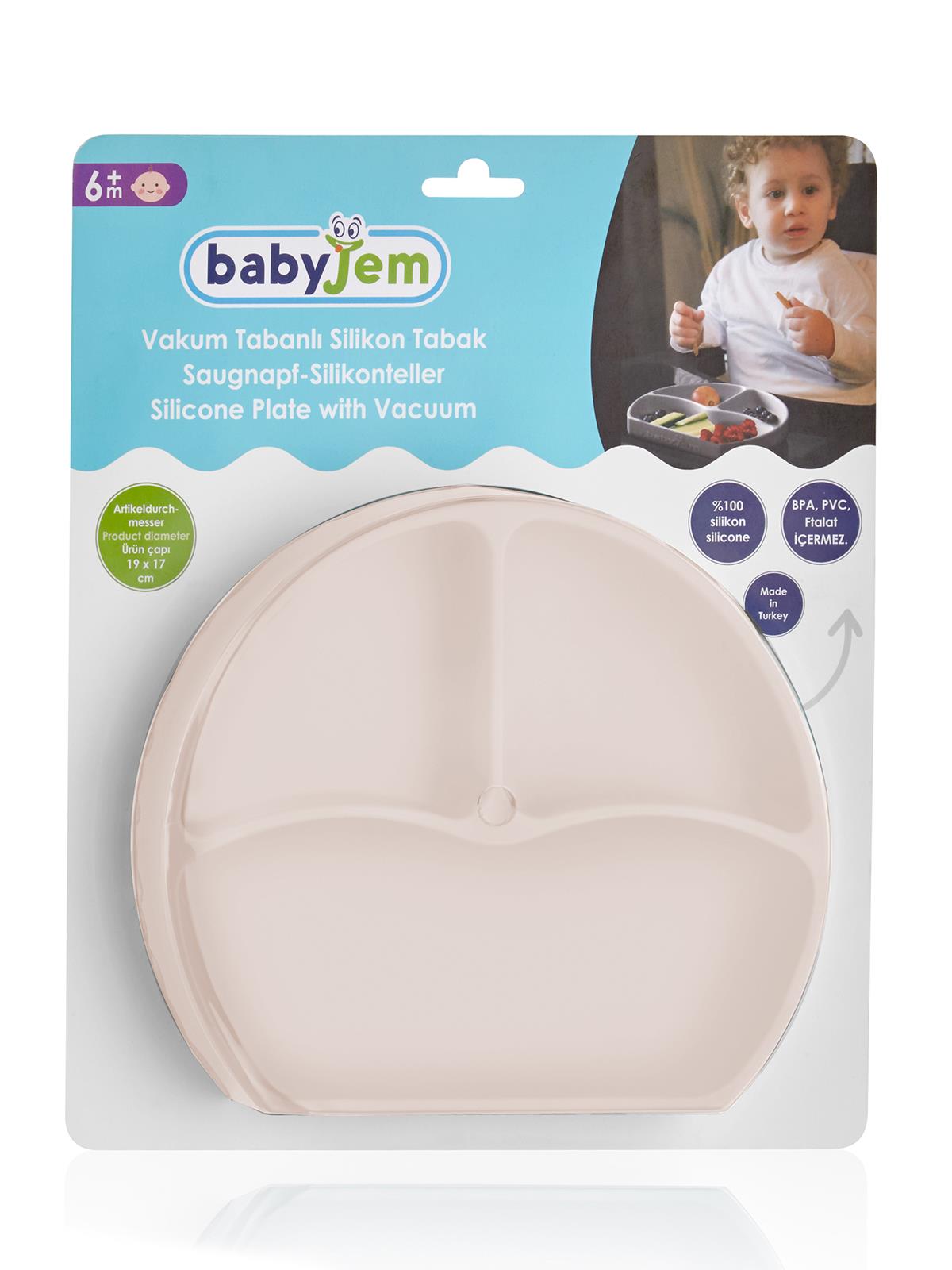 Babyjem Silikon Tabak - Ekru