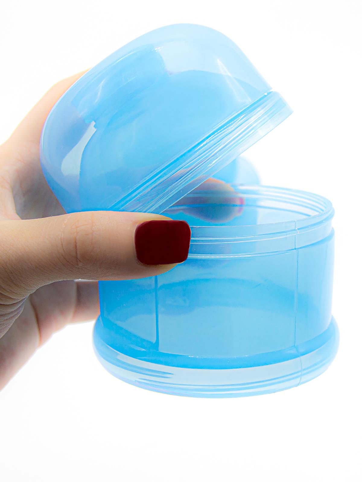 BabyJem Katlı Toz Mama Kabı - Mavi