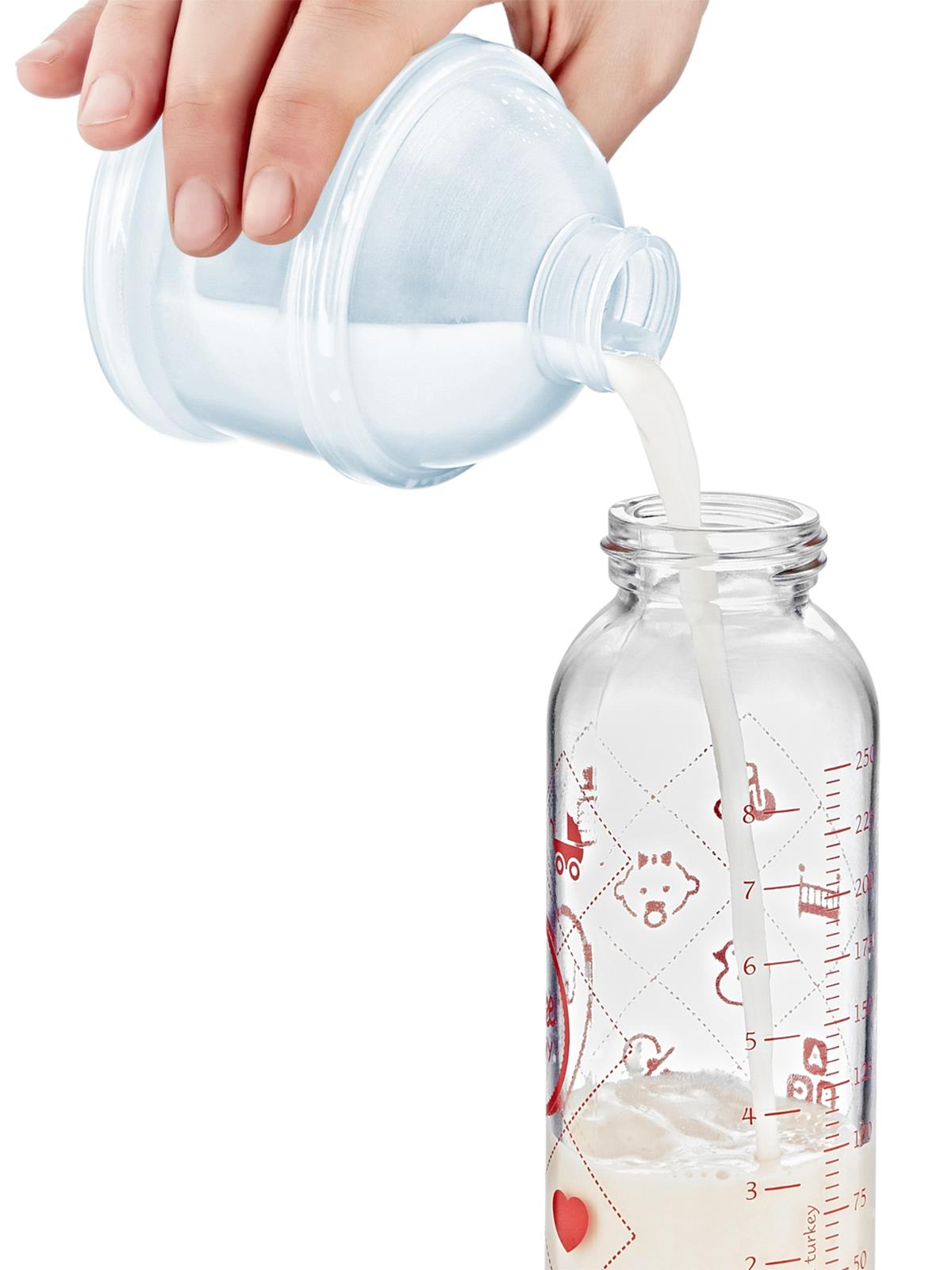 BabyJem Katlı Toz Mama Kabı - Mavi