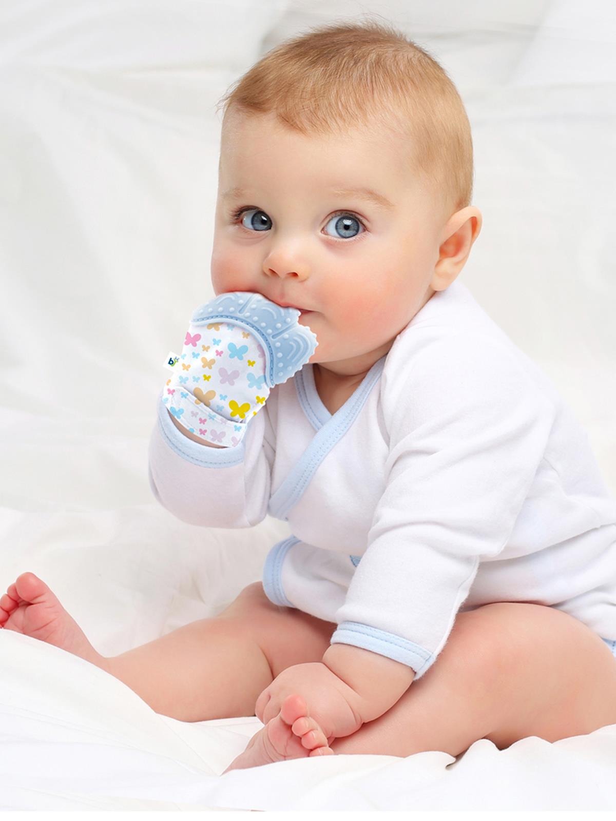BabyJem Diş Kaşıyıcı Eldiven - Mavi