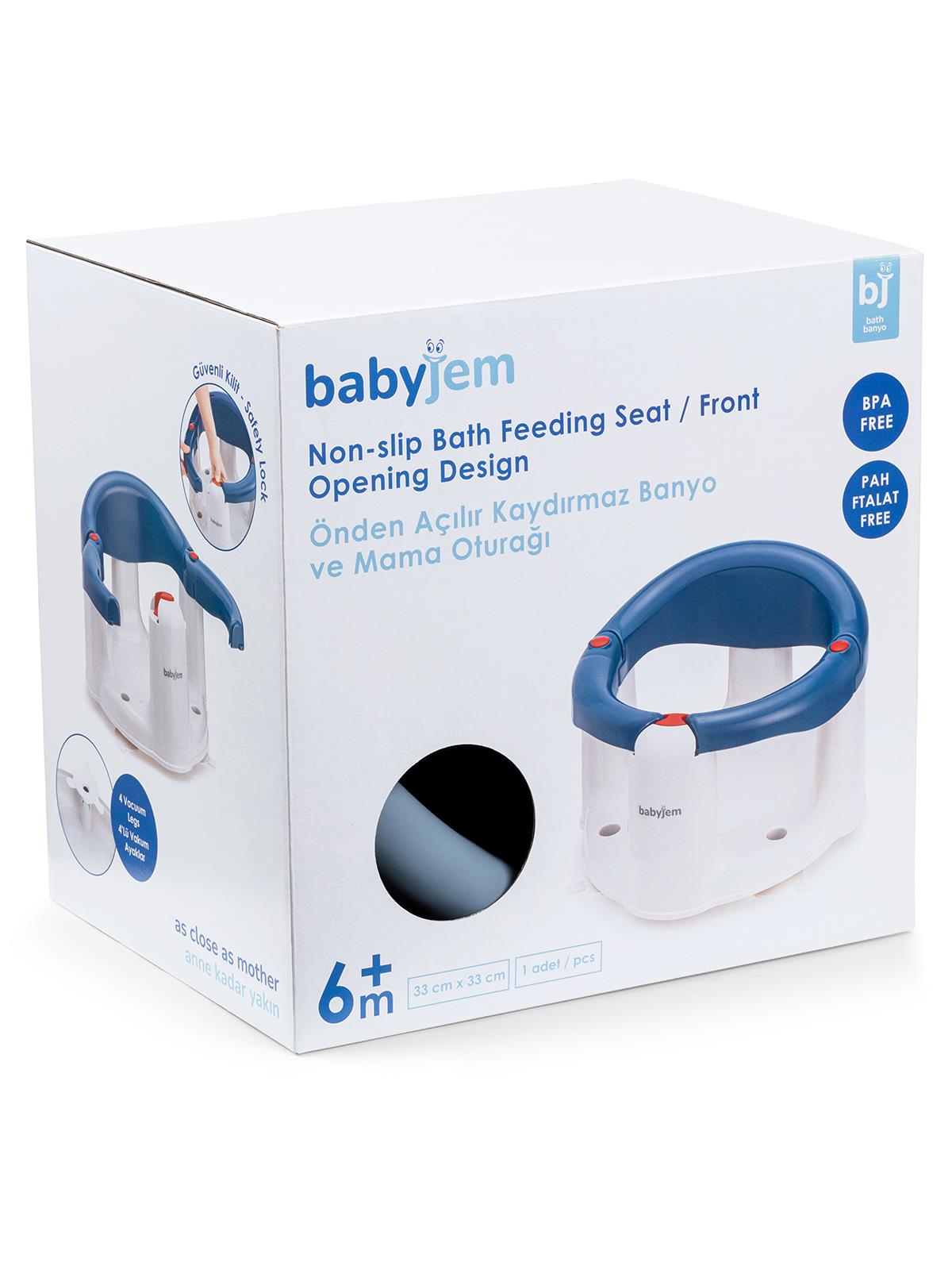 Babyjem Önden Açılır Banyo&Mama Oturağı - Lila