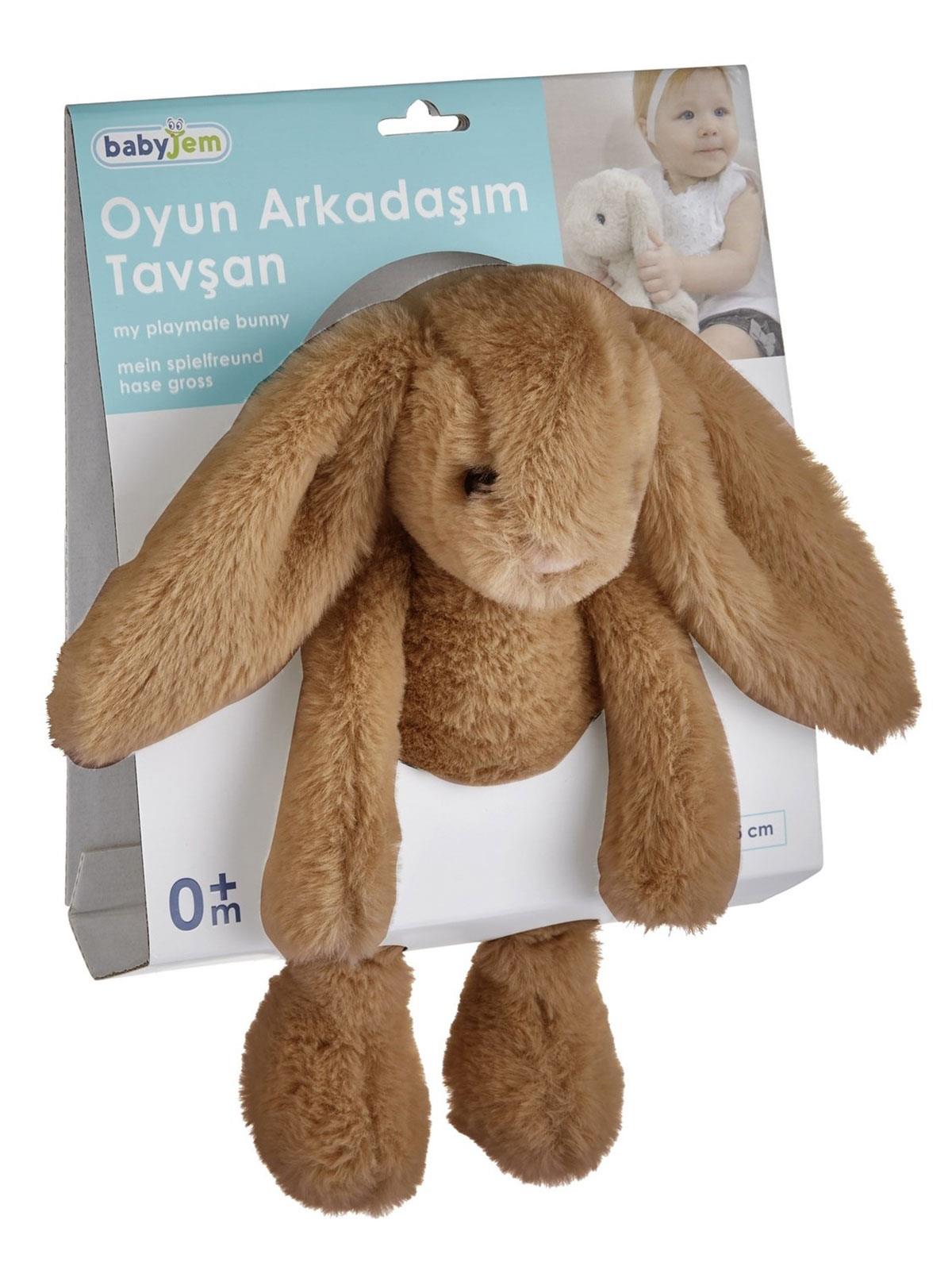 Babyjem Uyku Arkadaşım Oturabilen Tavşan 30 Cm - Kahverengi