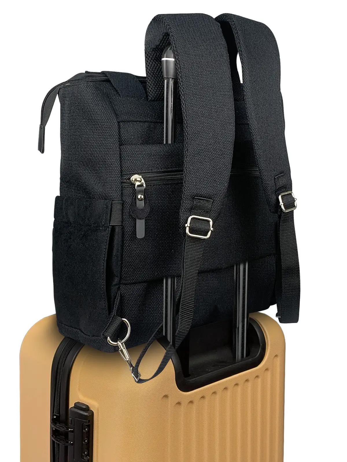 Stylo Platinum (2 In 1) Anne Bebek Bakım Sırt Ve Omuz Çantası - Siyah
