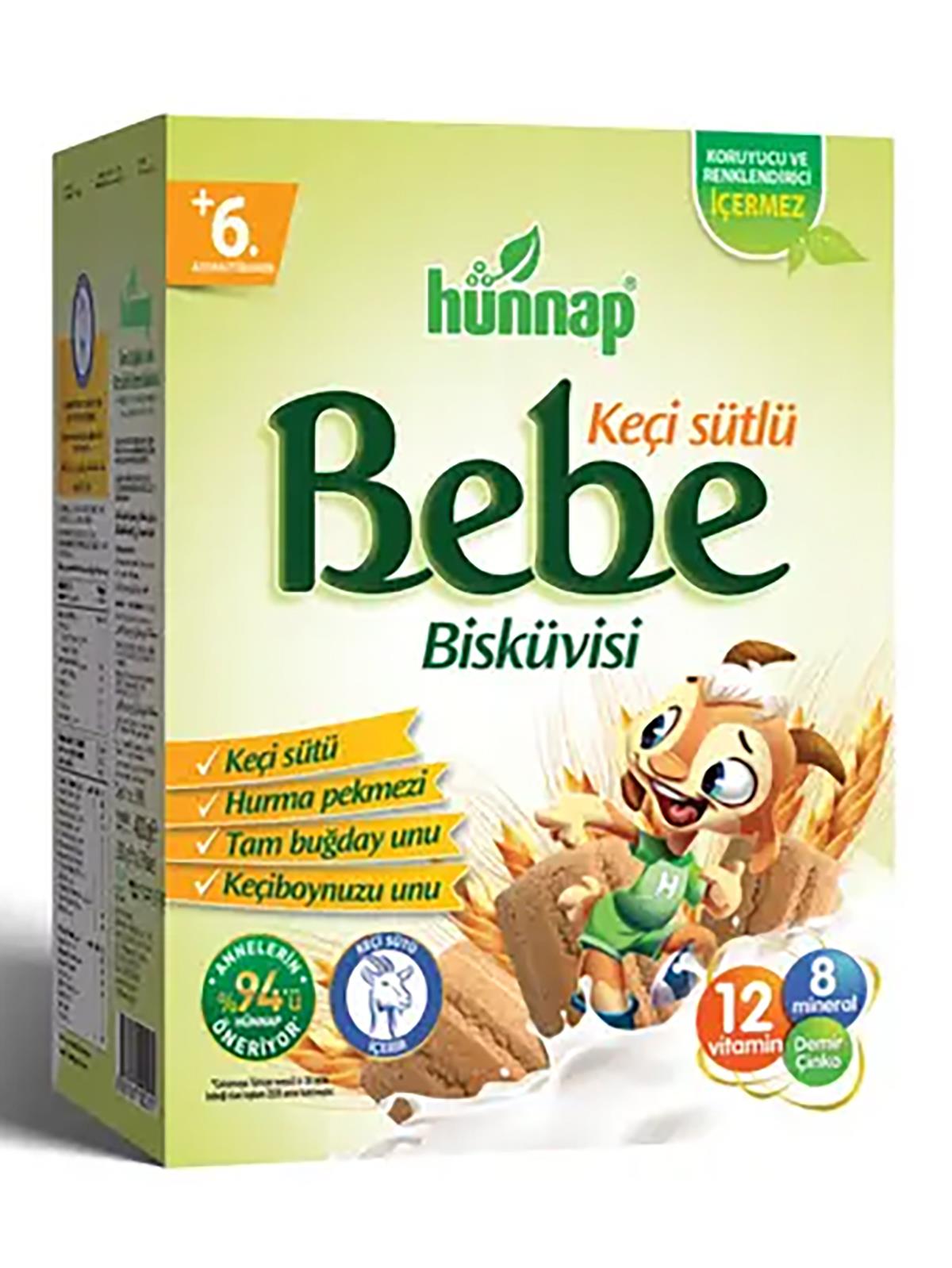 Hünnap Keçi Sütlü Bebe Bisküvisi 400 gr
