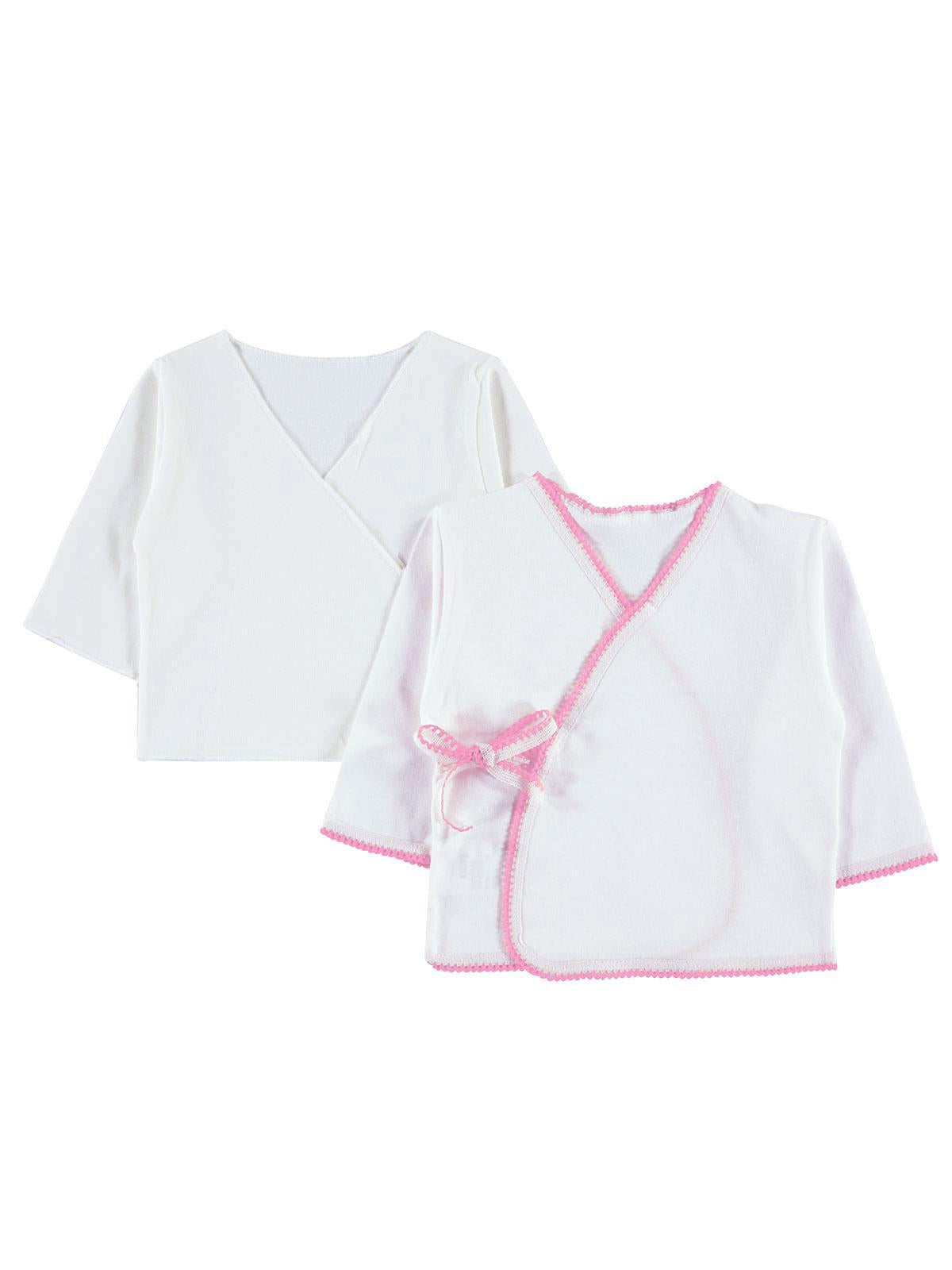 Civil Baby a Renkli Dantelli  Unisex İç Dış Zıbın Takımı - Sarı