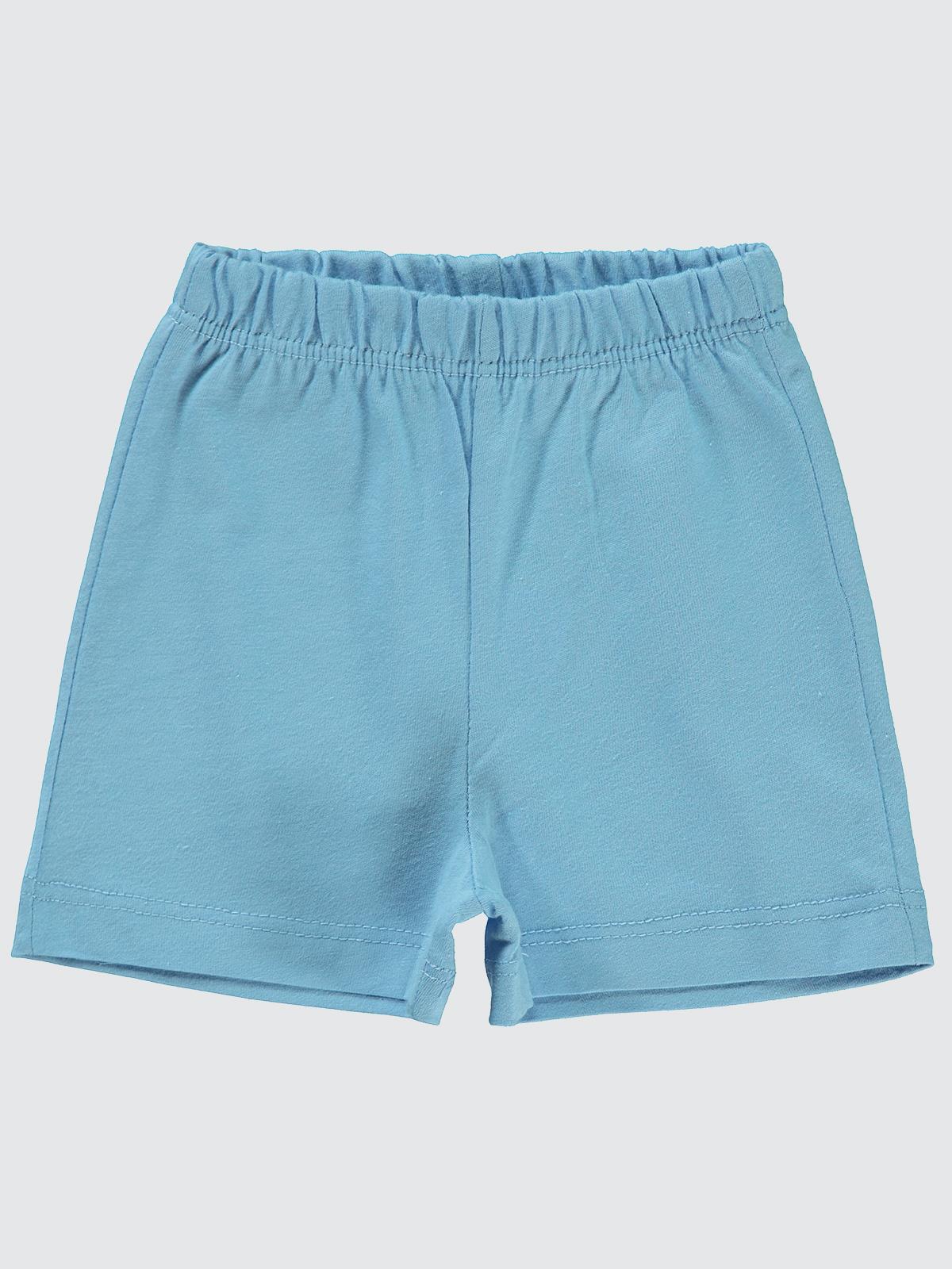 Civil Baby Yandan Dikişli 3-24 Ay Unisex Şort  - Mavi