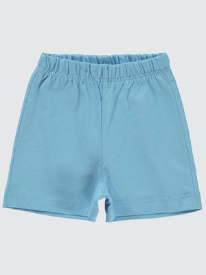 Civil Baby Yandan Dikişli 3-24 Ay Unisex Şort  - Mavi