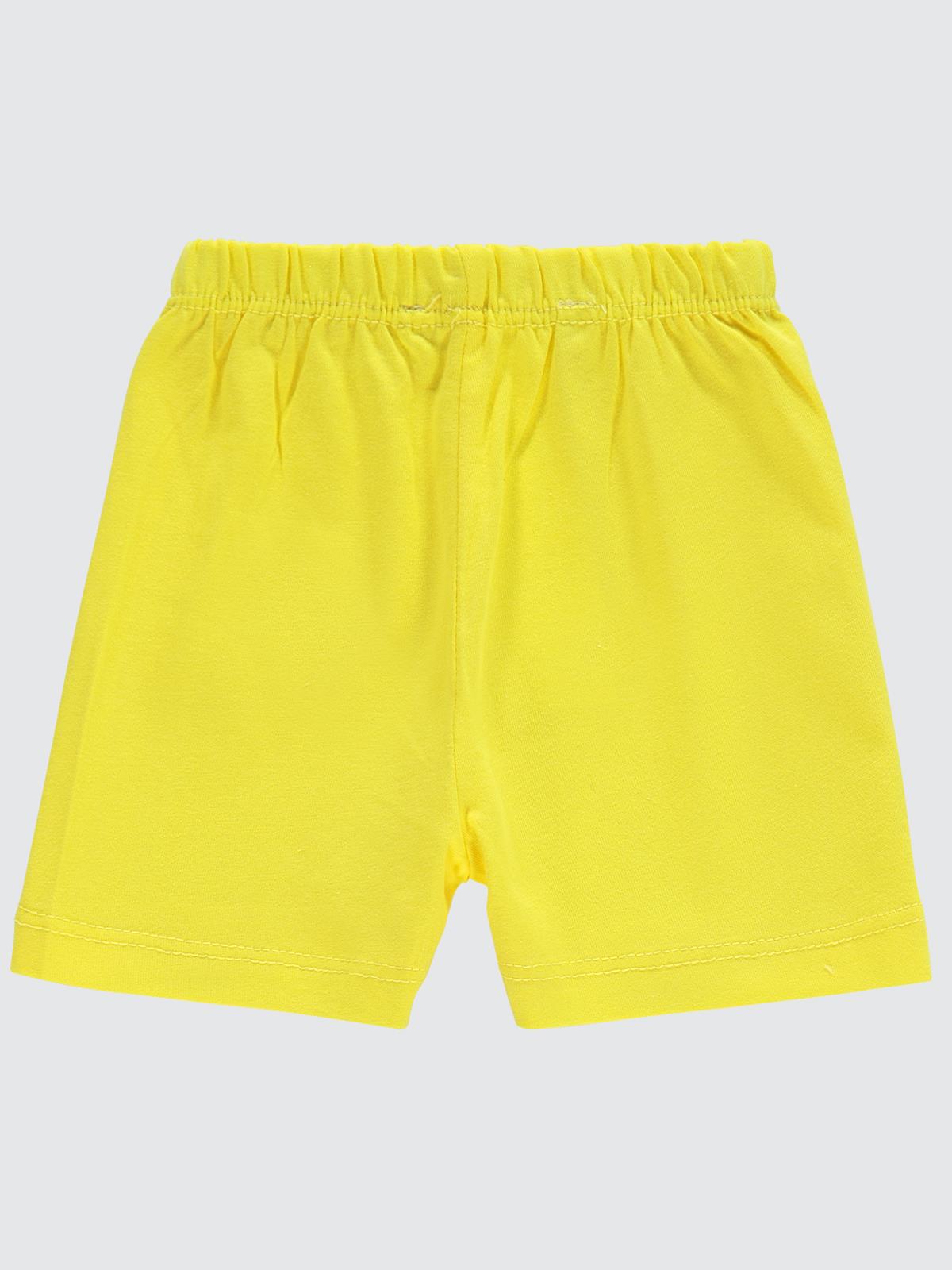 Civil Baby Yandan Dikişli 3-24 Ay Unisex Şort  - Sarı
