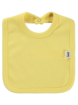 Civil Baby Arkadan Çıtçıtlı Unisex Mama Önlük - Sarı