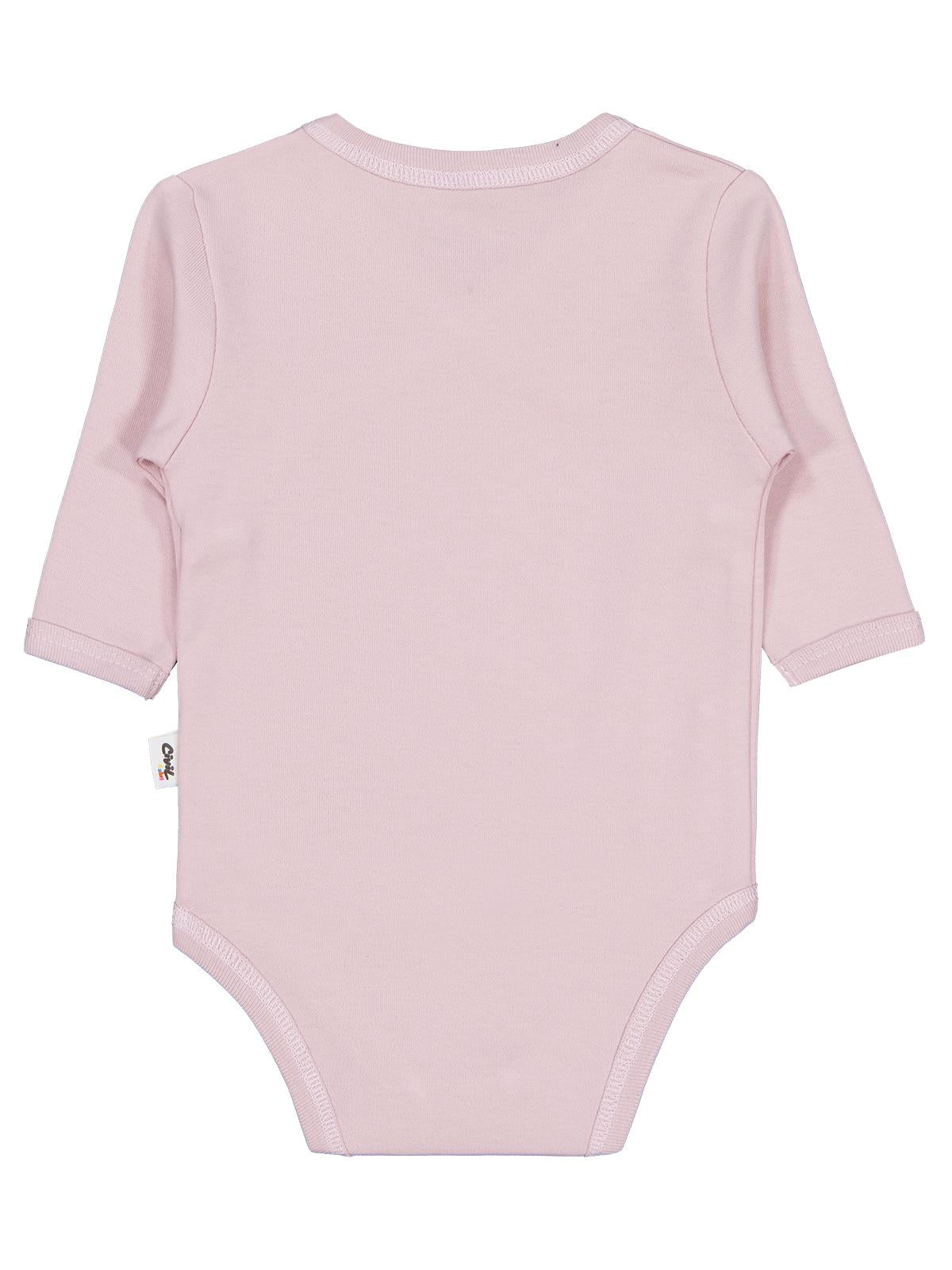 Civil Baby Renkli Kumaş 1-6 Ay Unisex Zıbın Badi - Pembe