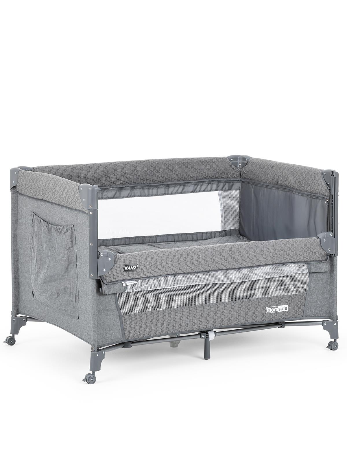 Kanz Momside Anne Yanı Oyun Parkı 70*110 Cm - Gri