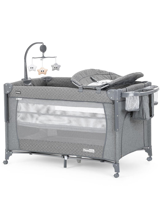 Kanz Momside Anne Yanı Oyun Parkı 70*110 Cm - Gri