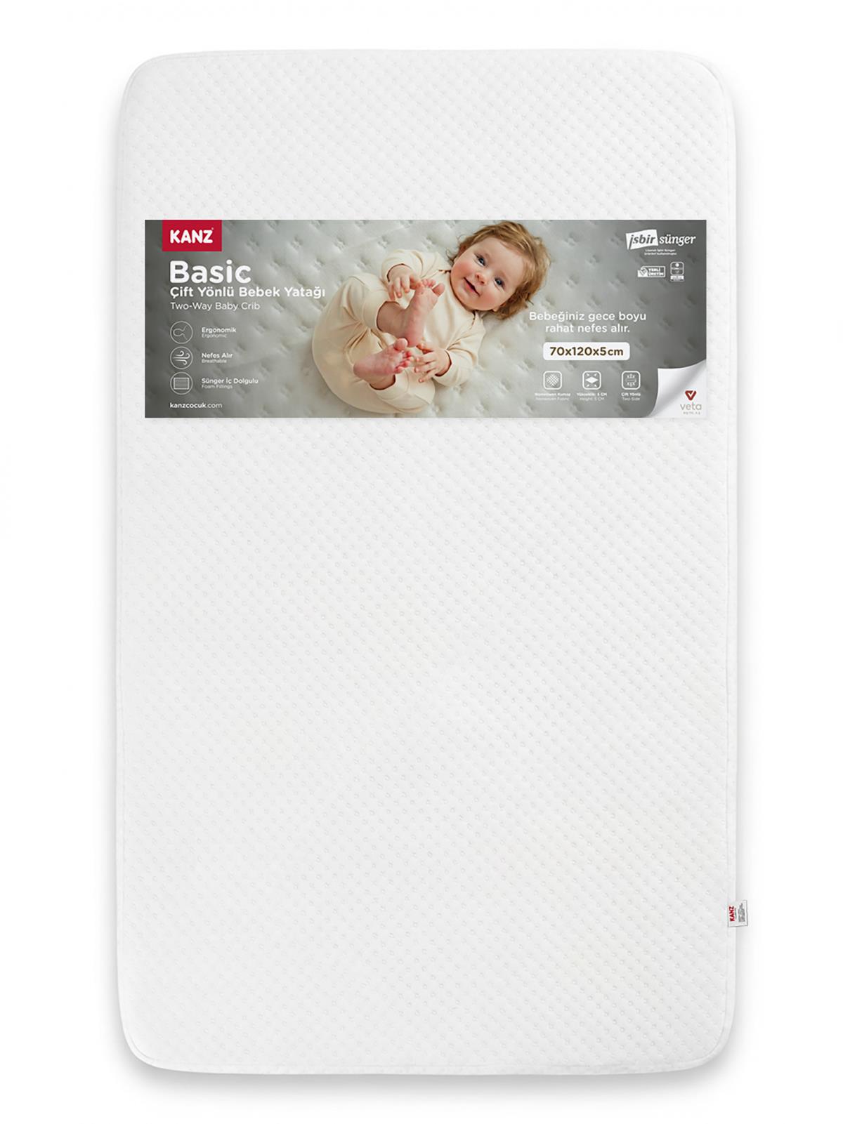Kanz Basic 70x120 Oyun Parkı Yatağı 5 Cm