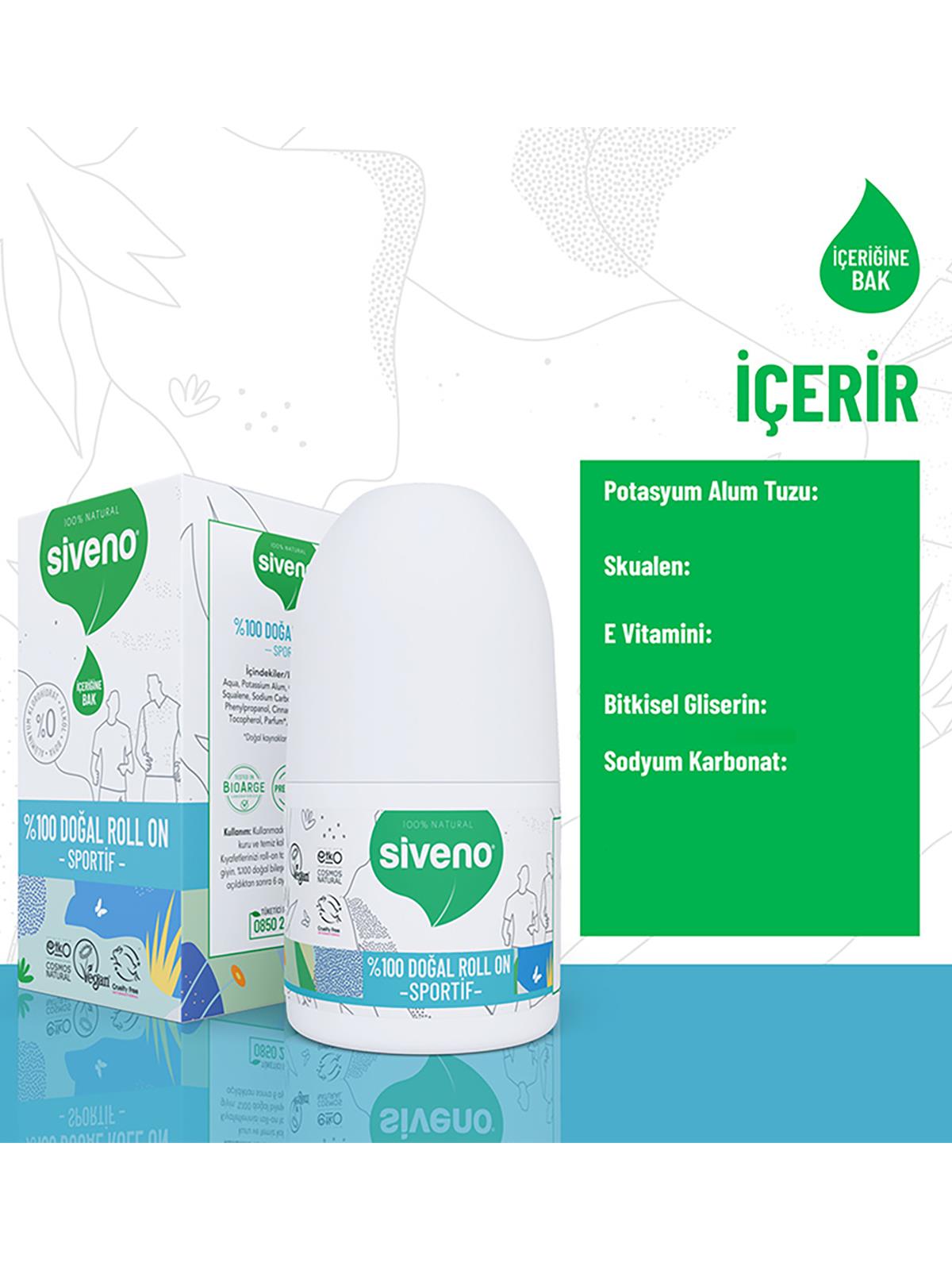 Siveno Doğal RolL-On - Sportive 50 ml