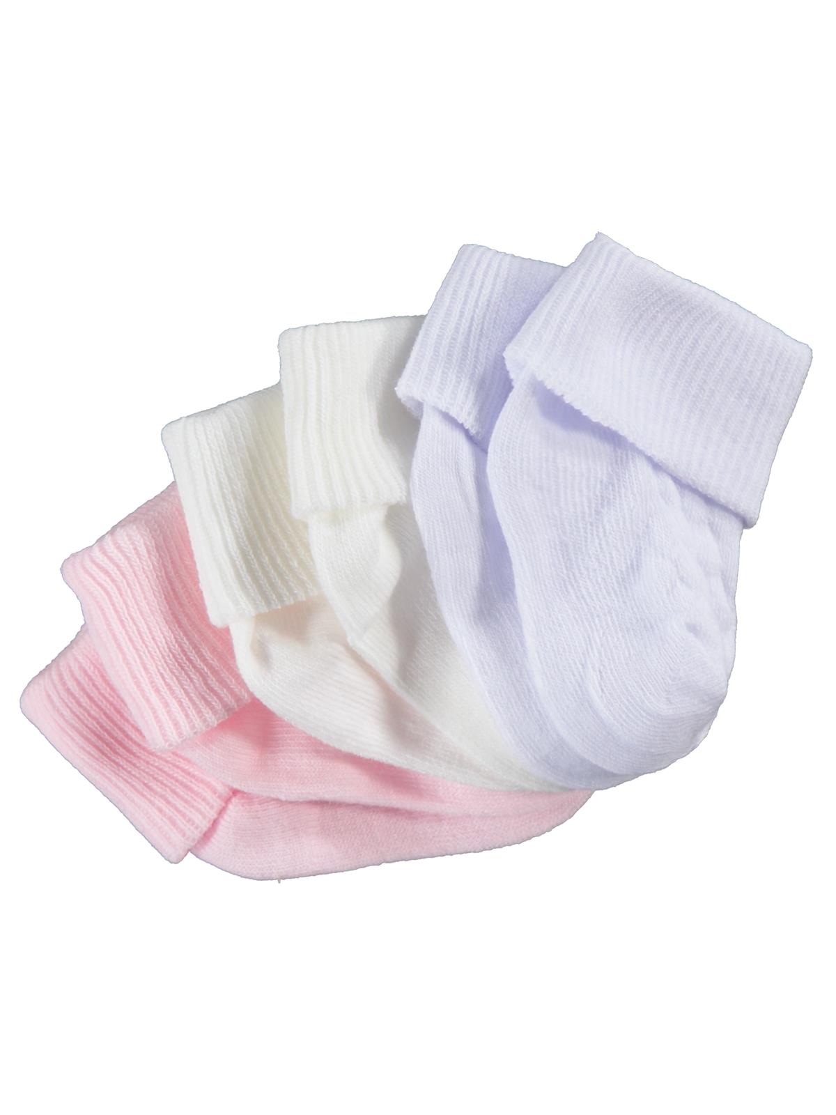 Civil Baby Kız Bebek 3'lü Çorap Set 0-6 Ay