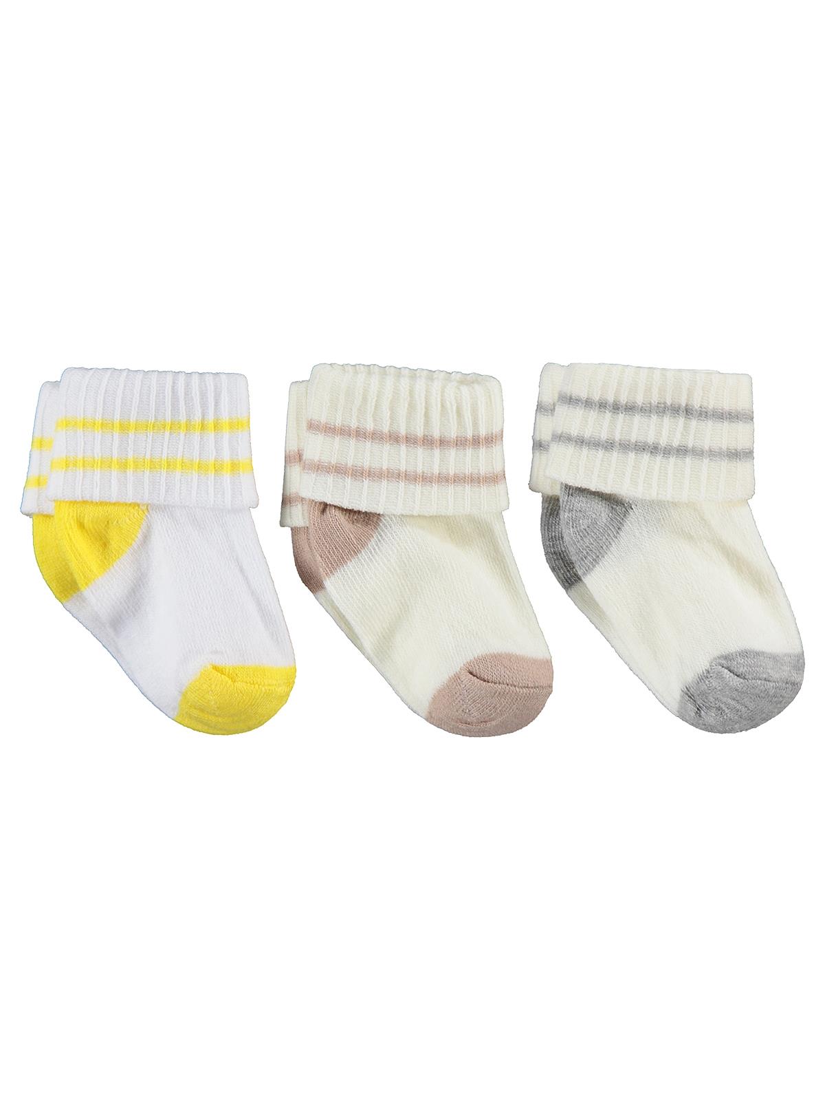 Civil Baby Erkek Bebek 3'lü Çorap Set 0-24 Ay