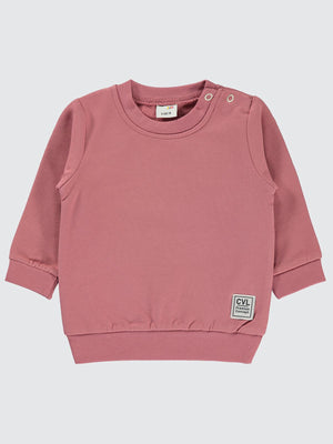 Civil Baby Düz Basic 6-18 Ay Sweatshirt - Pembe