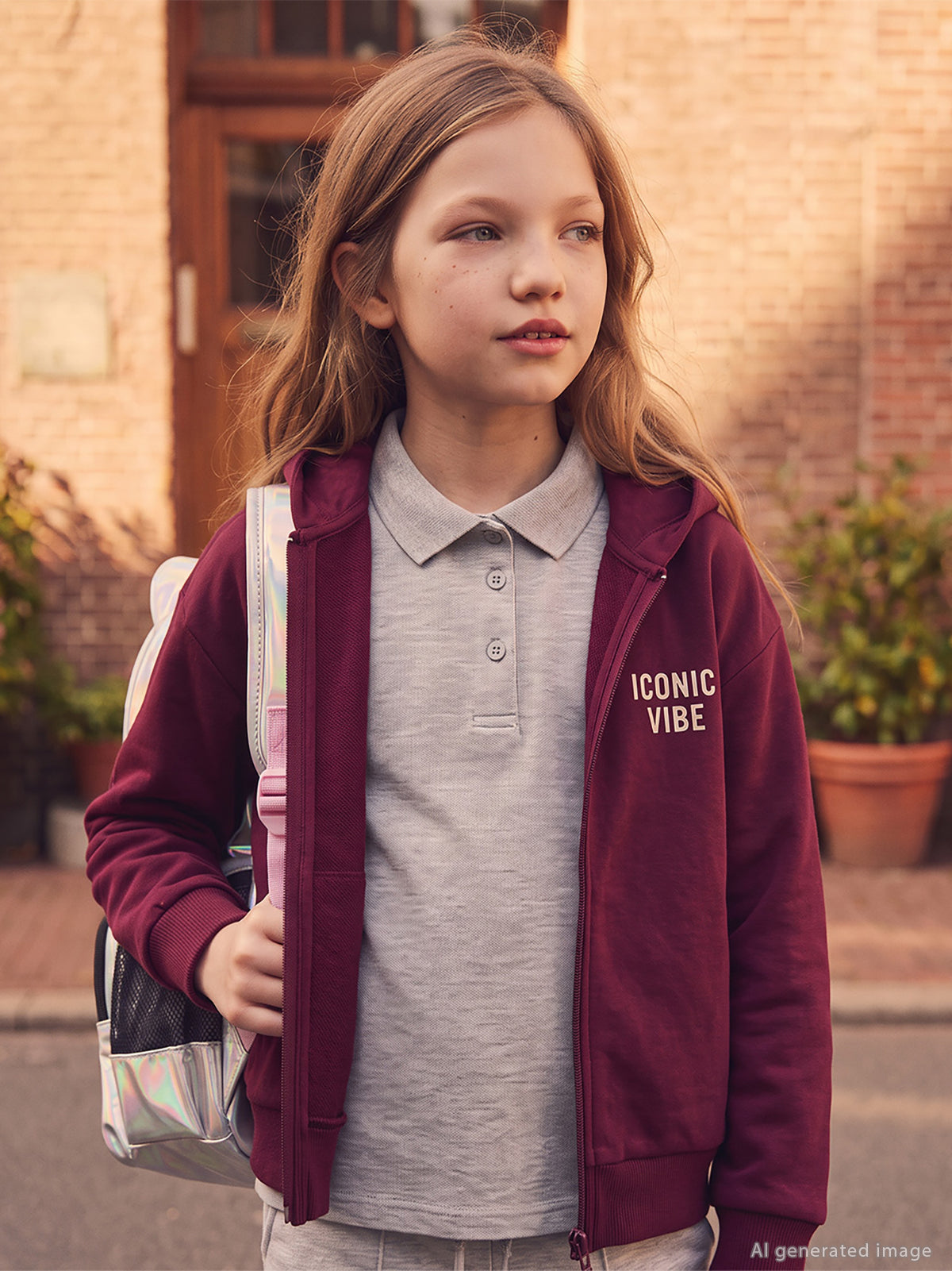 Civil Girls Basic Lakos 6-9 Yaş Badi - Gri