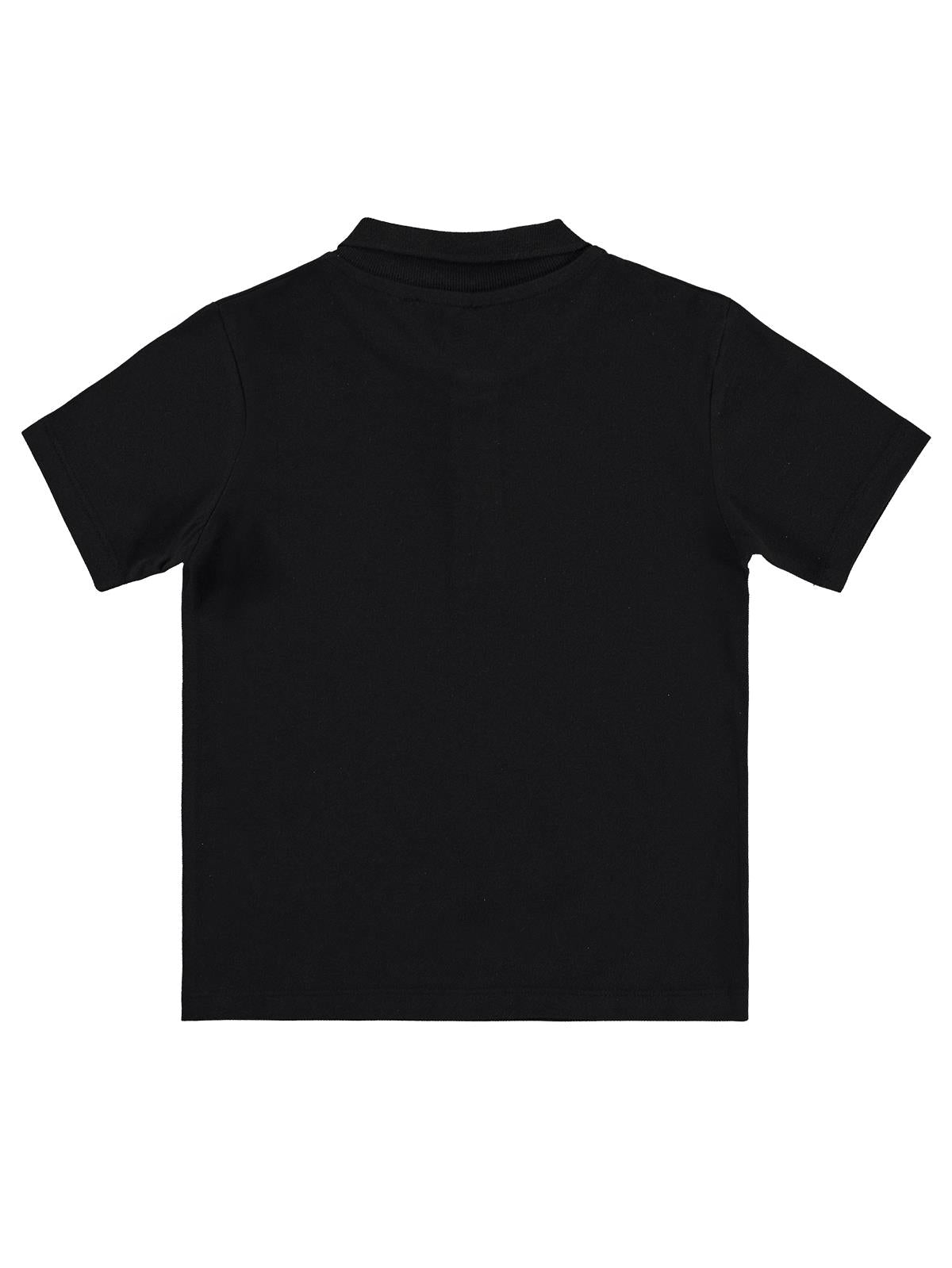 Civil Erkek Çocuk Basic Polo Pike Tshirt | Polo Pike Kısa Kol | Okul Kreş ve Günlük Kullanım - Siyah