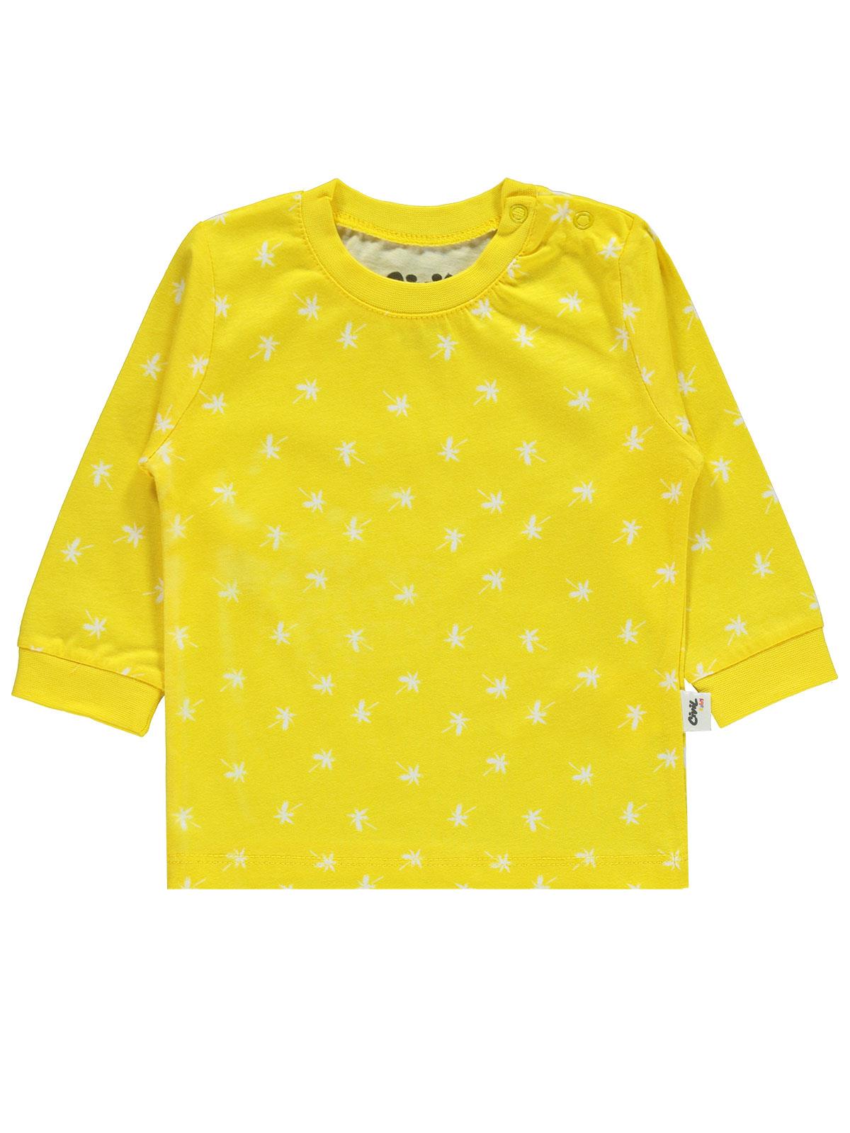 Civil Baby Palmiye Emprime 6-18 Ay Erkek Pijama Takım - Sarı