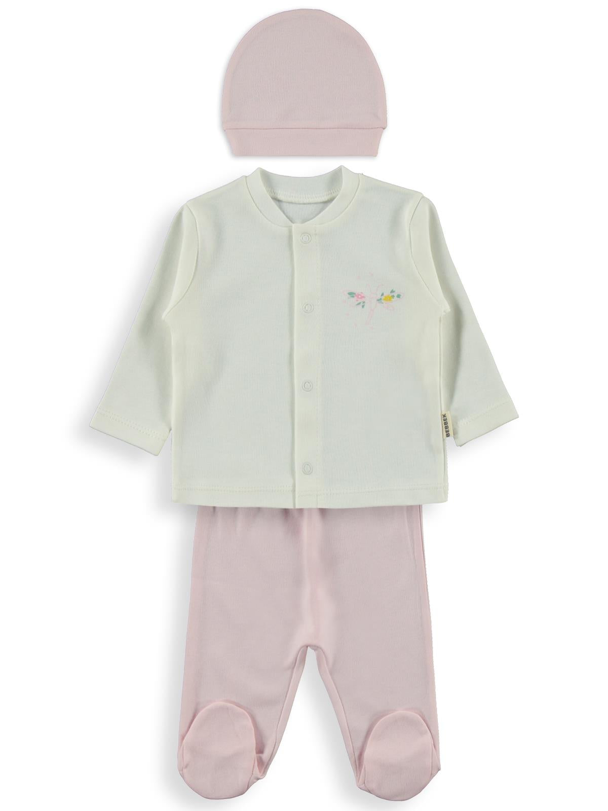 Bebbek Butterfly  Zıbın Setleri - Pembe