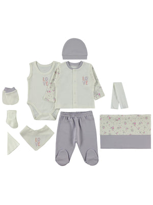 Bebbek Love Baby  Zıbın Setleri - Lila