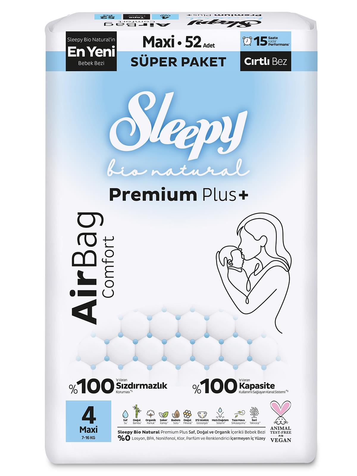 Sleepy Bio Aırbag Süper Maxi 52 adet
