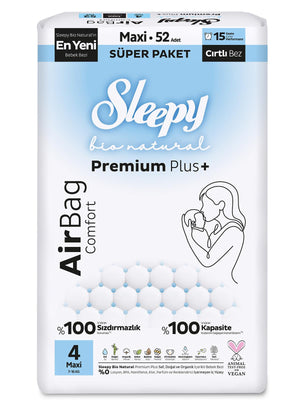 Sleepy Bio Natural Airbag Külot Bez 4 Numara Maxi 52 Adet - Standart