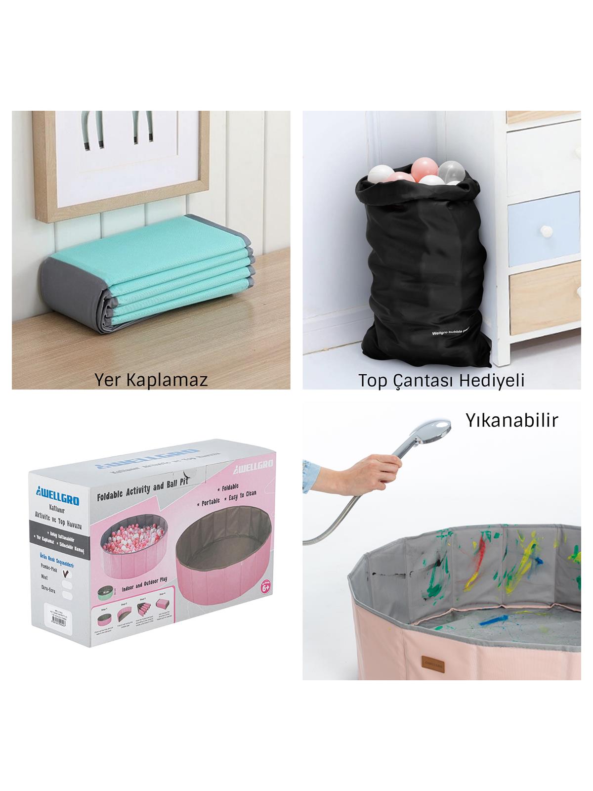 Wellgro150 Toplu Top Havuzu - Ekru