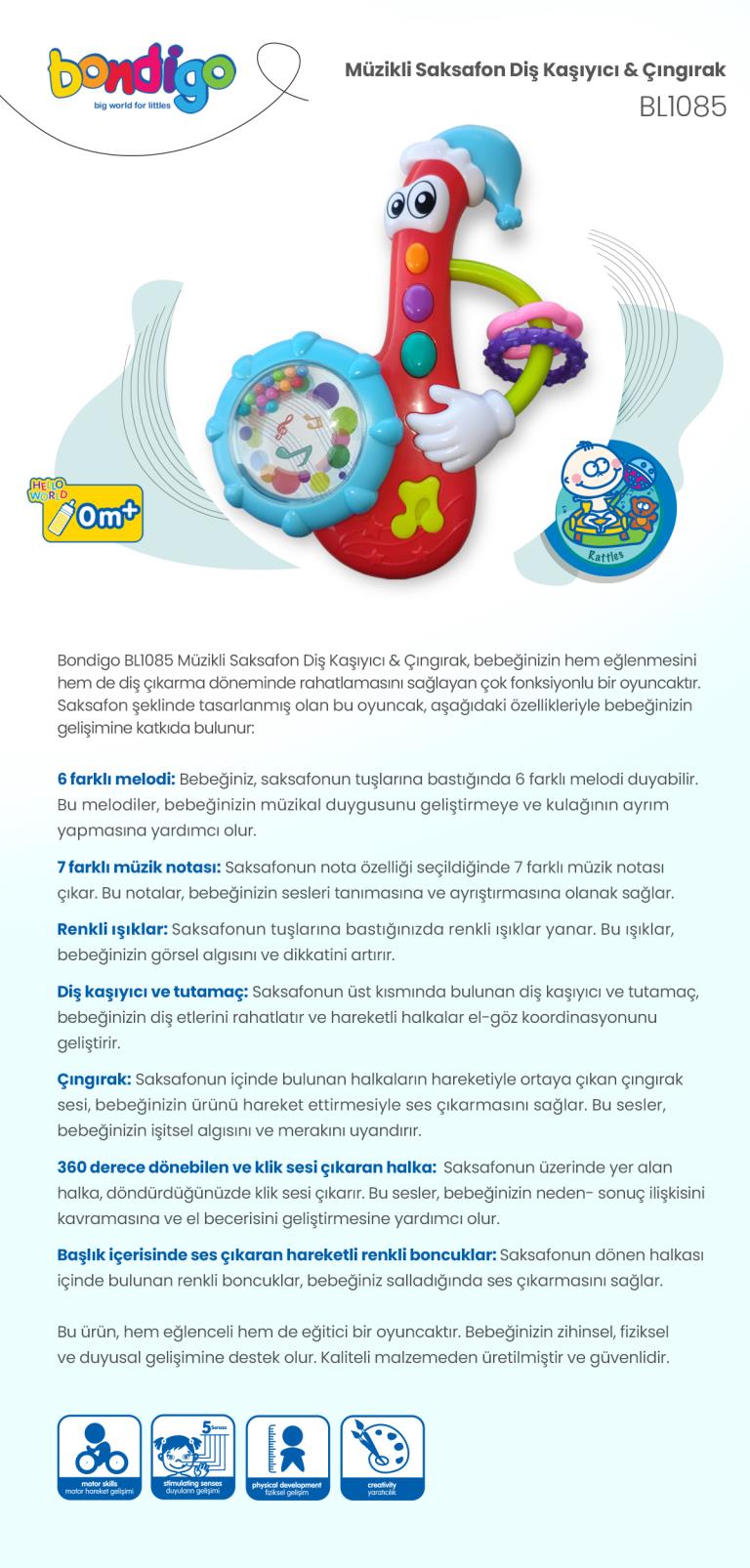 Bondigo Müzikli Saksafon